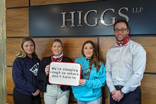 Higgs LLP Joins Forces with YMCA in Sleep Easy Fundraising Challenge